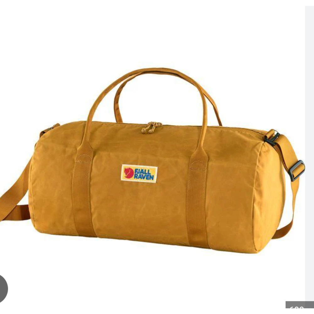 Fjallraven Mustard Yellow Duffel Bag